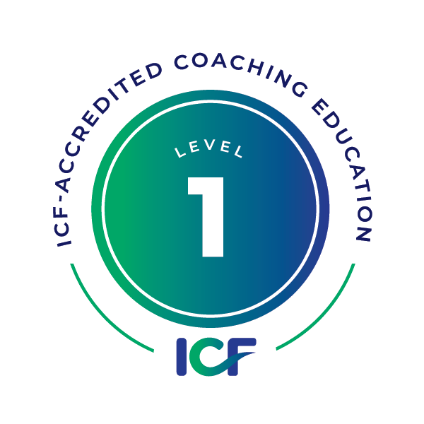 Logo för Level 1ackreditering från ICF